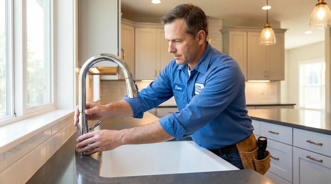 Kitchen faucet installation by Johns Plumbing LLC in Fruita