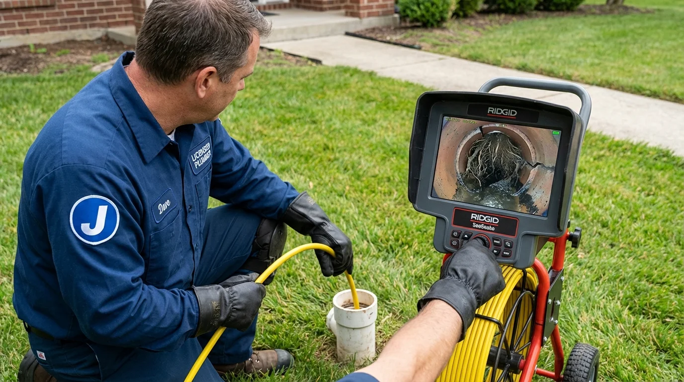Sewer camera inspection being performed by Johns Plumbing LLC in Fruita